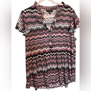 Business chevron top